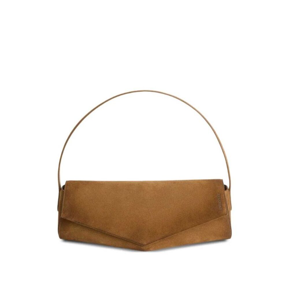 Jil Sander Women Kante Suede Shoulder Bag